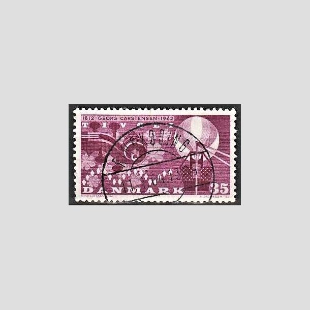 FRIMRKER DANMARK | 1962 - AFA 410 - Georg Carstensen Tivoli - 35 re rdviolet - Pragt Stemplet Ringkbing