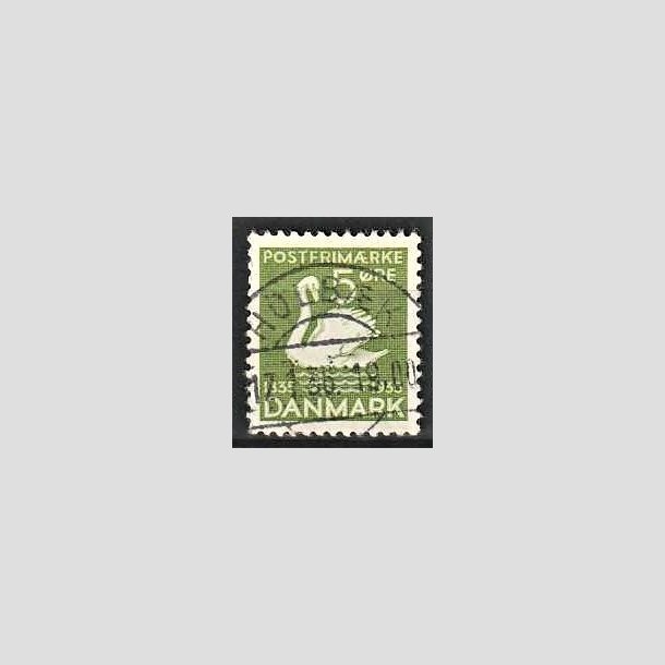 FRIMRKER DANMARK | 1935 - AFA 223 - H. C. Andersen 5 re grn - Lux Stemplet Holbk