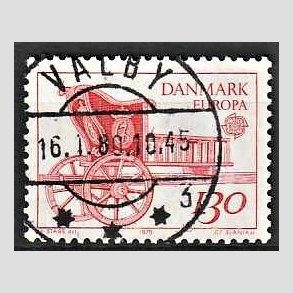 FRIM�RKER DANMARK | 1979 - AFA 682 - Europam�rker - 1,30 Kr. r�d - Lux Stemplet Valby