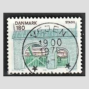 FRIM�RKER DANMARK | 1978 - AFA 663 - Midtjylland - 180 �re flerfarvet - Pragt Stemplet Vejen