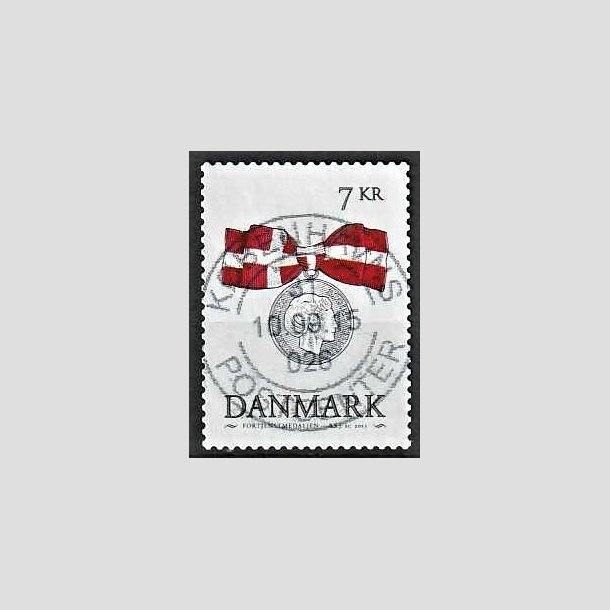 FRIMRKER DANMARK | 2015 - AFA 1814 - Danske ordener - 7,00 Kr. flerfarvet - Pragt Stemplet
