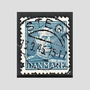 FRIMRKER DANMARK | 1942-44 - AFA 280 - Chr. X 40 re bl - Lux Stemplet Stege