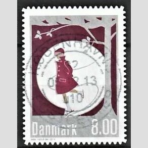 FRIM�RKER DANMARK | 2013 - AFA 1757a - Vinterstemning - 8,00 Kr. flerfarvet - Pragt Stemplet