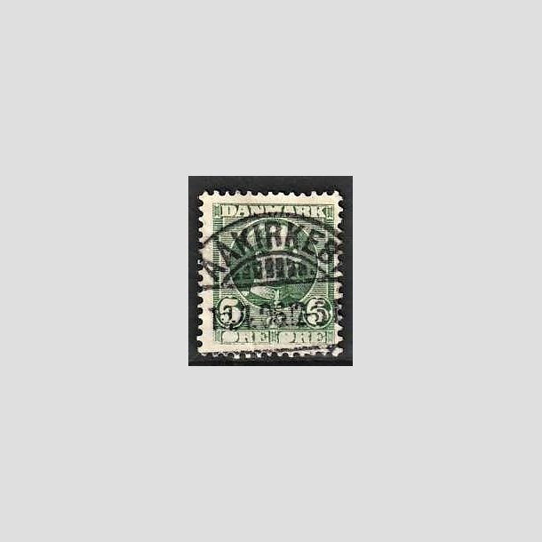 FRIMRKER DANMARK | 1905-06 - AFA 52 - Chr. IX 5 re grn - Lux Stemplet Aakirkeby