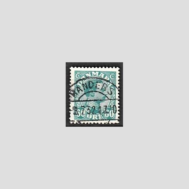 FRIMRKER DANMARK | 1921-22 - AFA 130 - Chr. X 60 re blgrn - Lux Stemplet Randers