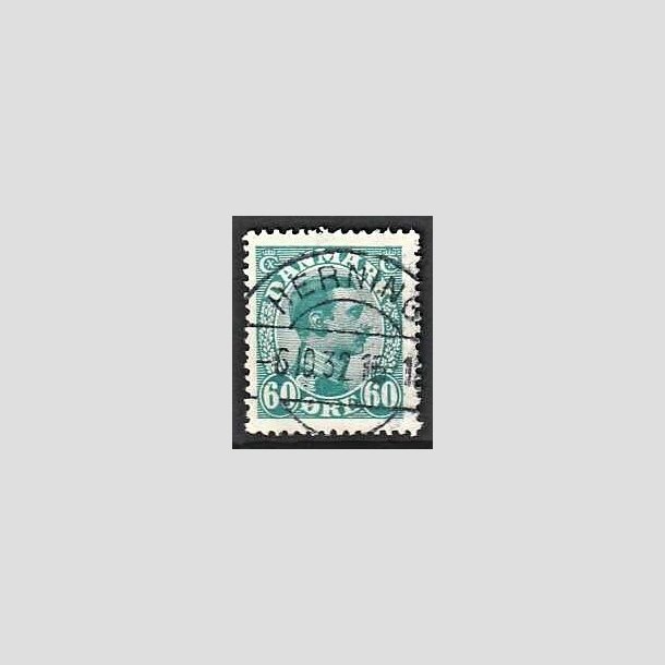 FRIMRKER DANMARK | 1921-22 - AFA 130 - Chr. X 60 re blgrn - Lux Stemplet Herning