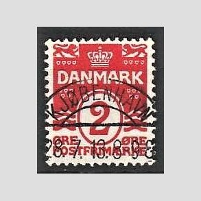 FRIM�RKER DANMARK | 1905-06 - AFA 43 - B�lgelinie 2 �re r�d Krone III - Lux Stemplet 