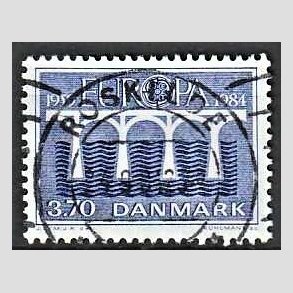FRIM�RKER DANMARK | 1984 - AFA 804 - Europam�rker - 3,70 Kr. bl� - Pragt Stemplet Roskilde