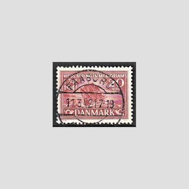 FRIMRKER DANMARK | 1941 - AFA 271 - Vitus Bering 20 re rd - Lux Stemplet Faaborg