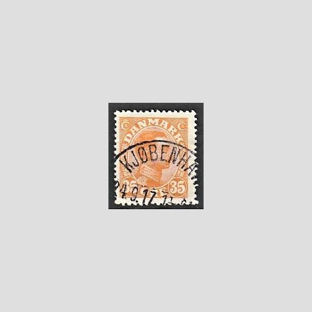 FRIMRKER DANMARK | 1913 - AFA 73 - Chr. X 35 re orange - Lux Stemplet