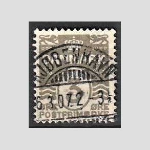 FRIM�RKER DANMARK | 1905-06 - AFA 44 - B�lgelinie 3 �re gr� - Lux Stemplet