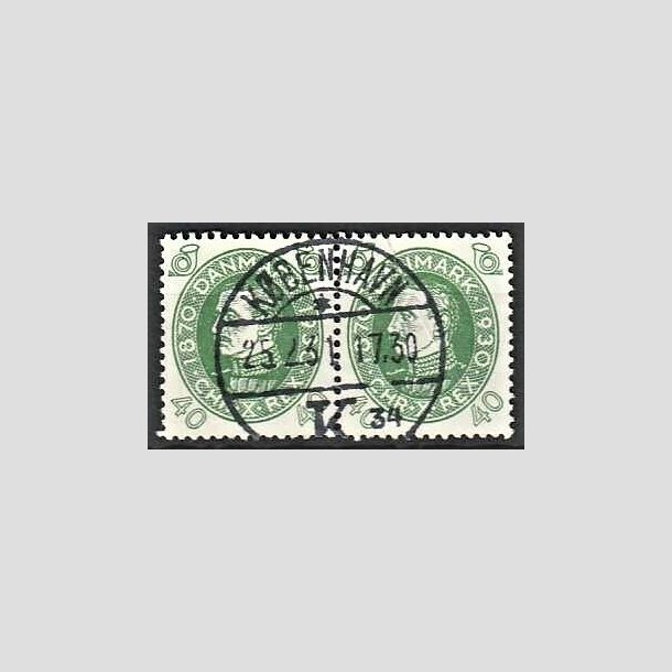 FRIMRKER DANMARK | 1930 - AFA 195 - Chr. X 60 r 40 re grn i par - Lux Stemplet
