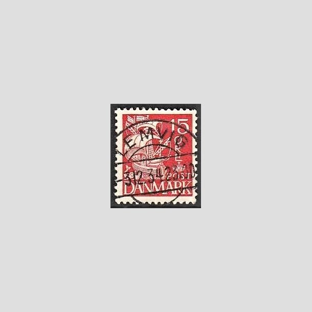 FRIMRKER DANMARK | 1937-40 - AFA 203a - Karavel 15 re rd Type II - Lux Stemplet Lemvig