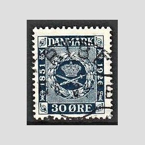FRIM�RKER DANMARK | 1926 - AFA 156 - Frim�rkets 75 �rs jubil�um 30 �re bl� - Lux Stemplet Ribe