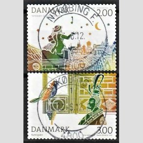 FRIM�RKER DANMARK | 2012 - AFA 1710-1711 - H.C. Andersens eventyr - 2,00 + 3,00 Kr. flerfarvet - Pragt Stemplet