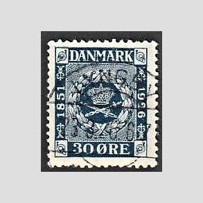 FRIM�RKER DANMARK | 1926 - AFA 156 - Frim�rkets 75 �rs jubil�um 30 �re bl� - Lux Stemplet Lyngby