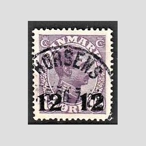FRIMRKER DANMARK | 1926 - AFA 159 - 12 12/15 re violet Chr. X provisorier - Lux Stemplet Horsens
