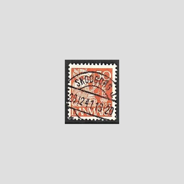 FRIMRKER DANMARK | 1940 - AFA 259 - Karavel 30 re orange Type II - Lux Stemplet Skodborg J.