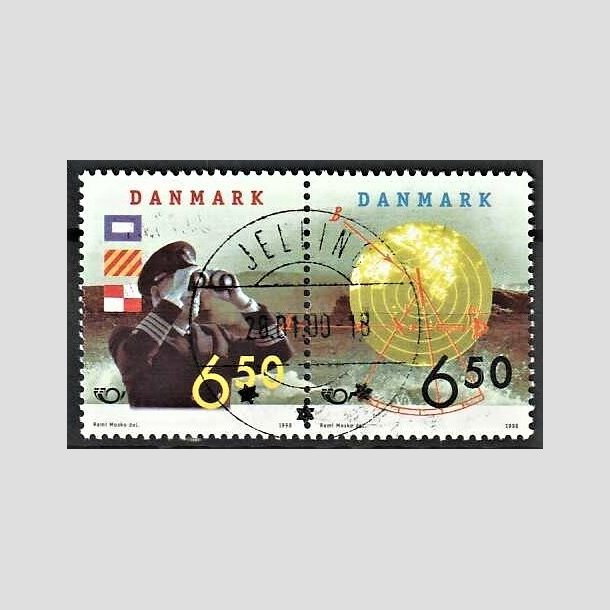 FRIMRKER DANMARK | 1998 - AFA 1181,1182 - 28 maj Sfart - 6,50 + 6,50 Kr. par flerfarvet - Lux Stemplet Jelling