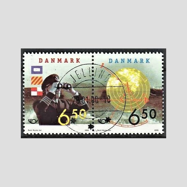 FRIMRKER DANMARK | 1998 - AFA 1181,1182 - 28 maj Sfart - 6,50 + 6,50 Kr. par flerfarvet - Lux Stemplet Jelling