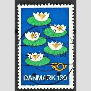 FRIMRKER DANMARK | 1977 - AFA 632 - Nordisk Rds 25. session - 130 re bl/grn/gul - Pragt Stemplet Odder