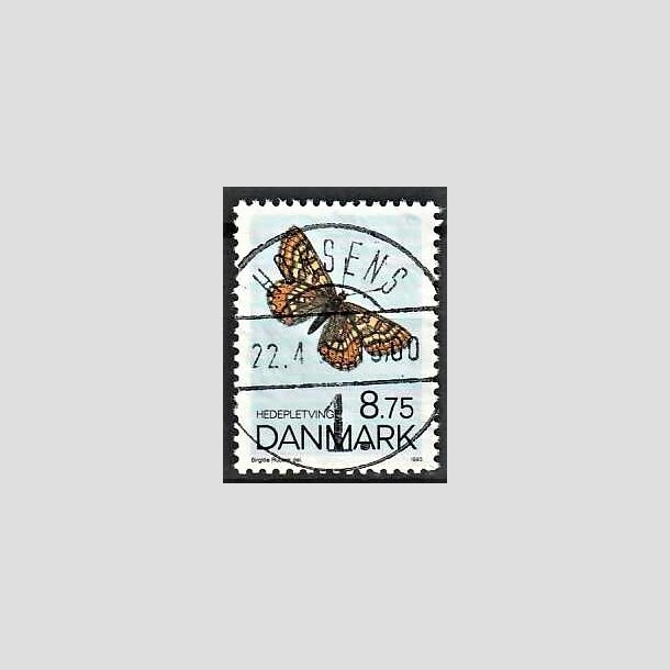 FRIMRKER DANMARK | 1993 - AFA 1039 - Sommerfugle - 8,75 Kr. flerfarvet - Pragt Stemplet Horsens