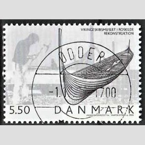 FRIM�RKER DANMARK | 2004 - AFA 1401 - Vikingeskibsmuseet - 5,50 Kr. Rekonstruktion - Pragt Stemplet Odder