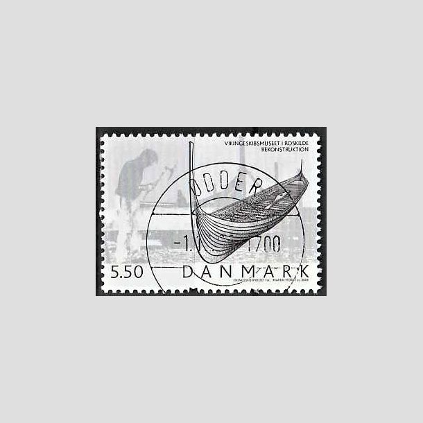 FRIMRKER DANMARK | 2004 - AFA 1401 - Vikingeskibsmuseet - 5,50 Kr. Rekonstruktion - Pragt Stemplet Odder