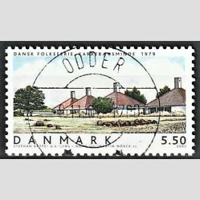 FRIMRKER DANMARK | 2002 - AFA 1334 - Danske boliger I. - 5,50 Kr. Dansk Folkeferie - Pragt Stemplet (Udsgt kvalitet)