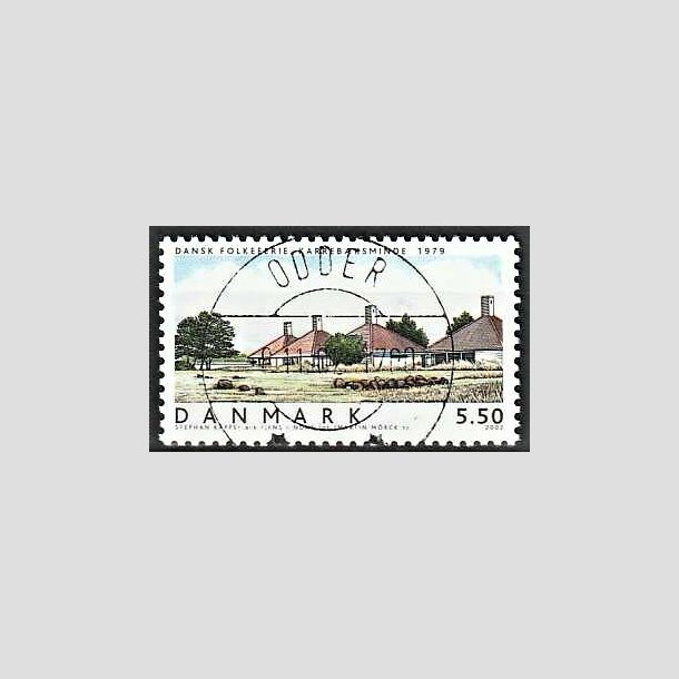 FRIMRKER DANMARK | 2002 - AFA 1334 - Danske boliger I. - 5,50 Kr. Dansk Folkeferie - Pragt Stemplet (Udsgt kvalitet)