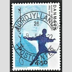 FRIM�RKER DANMARK | 2005 - AFA 1432 - August Bournonville - 4,50 Kr. flerfarvet - Pragt Stemplet