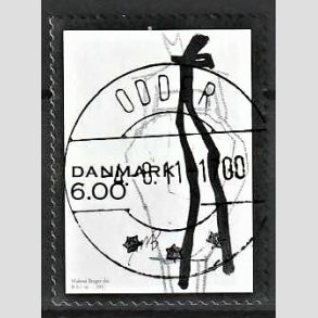 FRIM�RKER DANMARK | 2011 - AFA 1671 - Mode - 6,00 Kr. flerfarvet - Lux Stemplet Odder