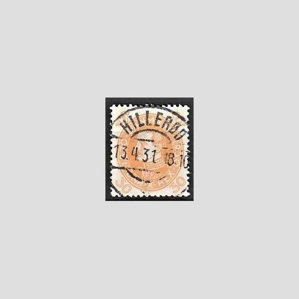 FRIMRKER DANMARK | 1930 - AFA 193 - Chr. X 60 r 30 re gul - Lux Stemplet Hillerd