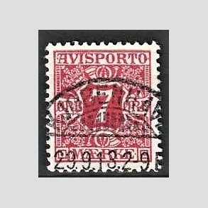 FRIMRKER DANMARK | 1907 - AFA 3 - 7 re rd Avisporto - Lux Stemplet