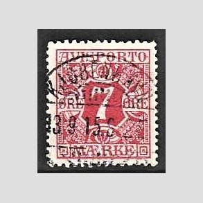 FRIMRKER DANMARK | 1907 - AFA 3 - 7 re rd Avisporto - Lux Stemplet