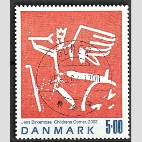 FRIMRKER DANMARK | 2002 - AFA 1330 - Frimrkekunst 5. - 5,00 Kr. Jens Birkmose - Lux Stemplet Odder