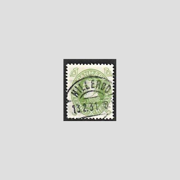FRIMRKER DANMARK | 1930 - AFA 186 - Chr. X 60 r 5 re lysgrn - Lux Stemplet Hillerd