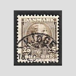 FRIMRKER DANMARK | 1904-05 - AFA 49 - Chr. IX 25 re grbrun - Lux Stemplet Kjge