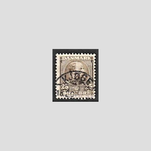 FRIMRKER DANMARK | 1904-05 - AFA 49 - Chr. IX 25 re grbrun - Lux Stemplet Kjge