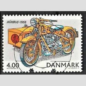FRIM�RKER DANMARK | 2002 - AFA 1321 - Postk�ret�jer - 4,00 Kr. flerfarvet - Pragt Stemplet Odder