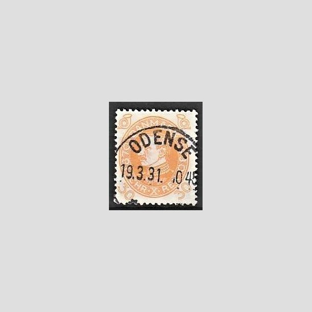 FRIMRKER DANMARK | 1930 - AFA 193 - Chr. X 60 r 30 re gul - Lux Stemplet Odense