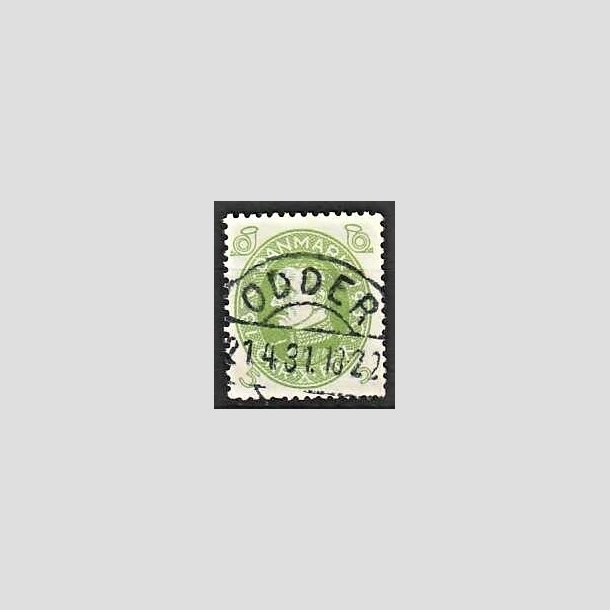 FRIMRKER DANMARK | 1930 - AFA 186 - Chr. X 60 r 5 re lysgrn - Lux Stemplet Odder