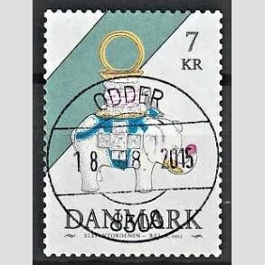 FRIM�RKER DANMARK | 2015 - AFA 1812 - Danske ordener - 7,00 Kr. flerfarvet - Pragt Stemplet Odder