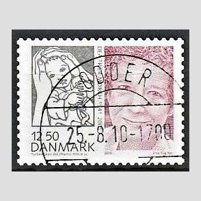 FRIMRKER DANMARK | 2010 - AFA 1635E - Store danskere 3. - 12,50 Kr. Dea Trier Mrch - Pragt Stemplet Odder
