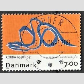 FRIM�RKER DANMARK | 2006 - AFA 1486 - Cobra-malere 9. - 7,00 Kr. Pierre Alechinsky - Pragt Stemplet Odder