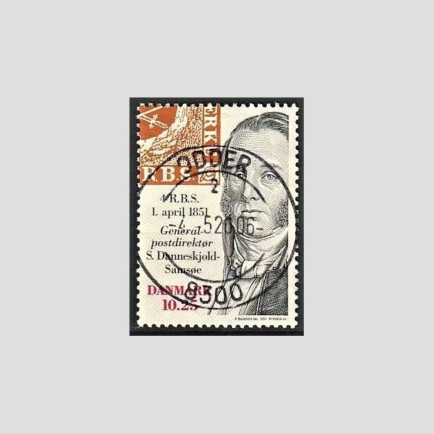 FRIMRKER DANMARK | 2001 - AFA 1279 - Frimrket 150 r - 10,25 Kr. flerfarvet - Lux Stemplet Odder