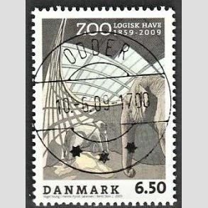 FRIM�RKER DANMARK | 2009 - AFA 1579 - Zoologisk Have - 6,50 Kr. flerfarvet - Lux Stemplet (Uds�gt kvalitet)