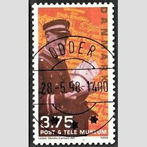FRIM�RKER DANMARK | 1998 - AFA 1176 - Post & Tele Museet - 3,75 Kr. postbud - Pragt Stemplet (Uds�gt kvalitet)