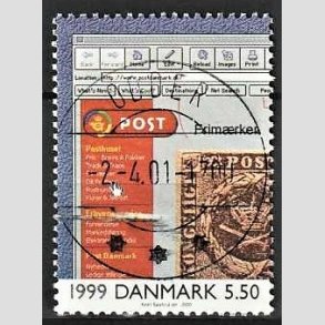 FRIMRKER DANMARK | 2000 - AFA 1269 - 1900-tallet. Serie 4. - 5,50 Kr. Kommunikation 1999. - Lux Stemplet Odder