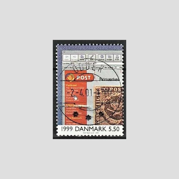 FRIMRKER DANMARK | 2000 - AFA 1269 - 1900-tallet. Serie 4. - 5,50 Kr. Kommunikation 1999. - Lux Stemplet Odder